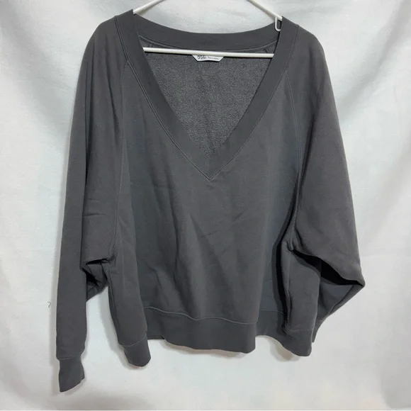 DSG Dark Gray V-Neck Women's Hoodie - Picture 1 of 2